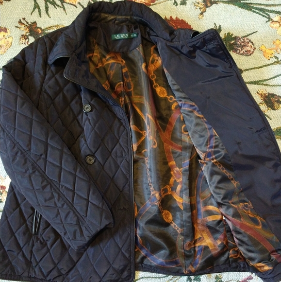 Ralph Lauren XL blue quilted jacket - Picture 3 of 5